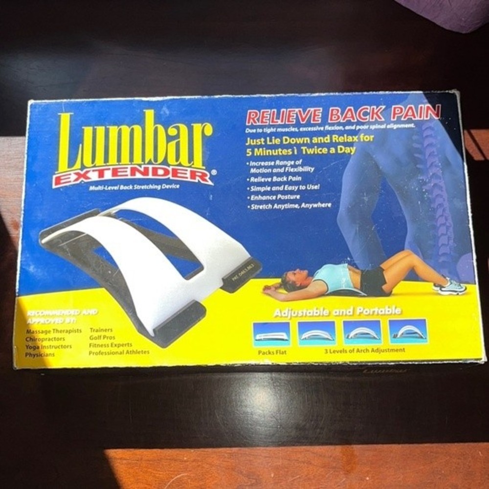 Lumbar Extender Multi-Level Back Stretching Device